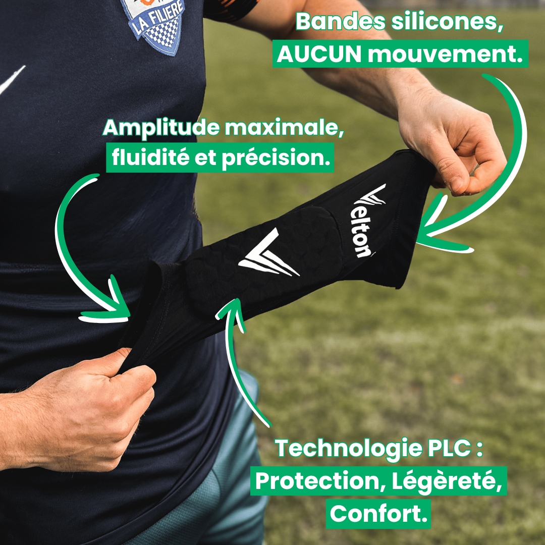 OFFRE ANNIVERSAIRE - protège tibias + 4 paires Pro Grip